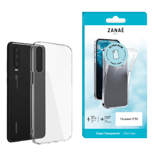 Coque Softgel pour Huawei P30, Transparent