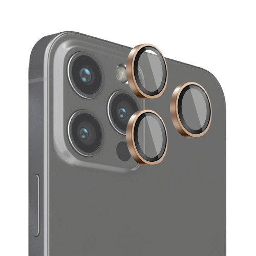 Verres Camera Metalliques Or pour iPhone 12 Pro Max