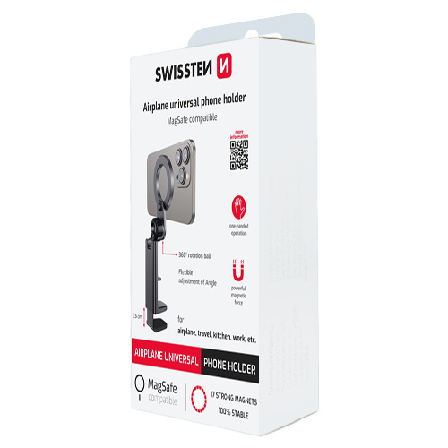 Support smartphone rotatif, fixation MagSafe, Swissten