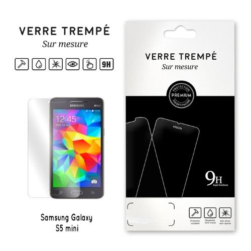 Verre trempe pour Samsung Galaxy S5 mini, Transparent
