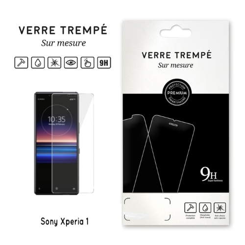 Verre trempe pour Sony Xperia 1, Transparent