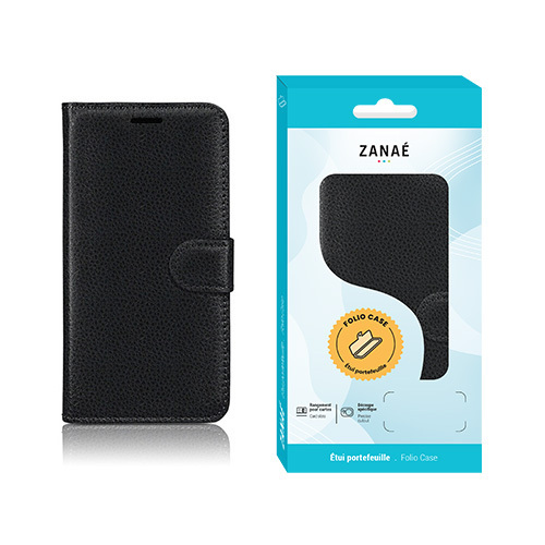 Etui Portefeuille Zanae pour Realme GT 8 Pro, noir