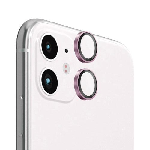 Verres Camera Metalliques Rose pour iPhone 11 / iPhone 12 / iPhone 12 Mini