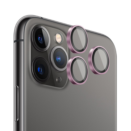 Verres Camera Metalliques Rose pour iPhone 12 Pro / iPhone 11 Pro / iPhone 11 Pro Max