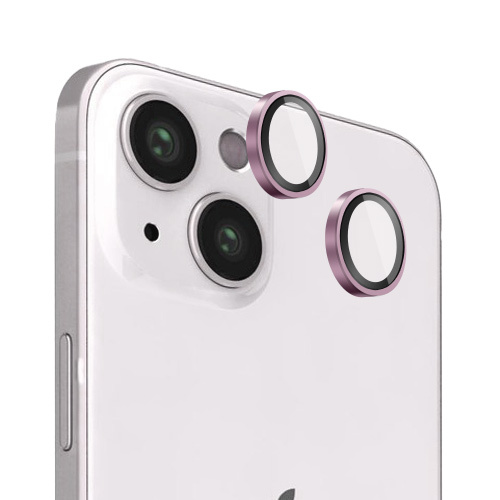 Verres Camera Metalliques Rose pour iPhone 13 / iPhone 13 mini