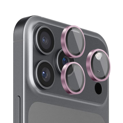 Verres Camera Metalliques Rose pour iPhone 17 Pro / iPhone 17 Pro Max