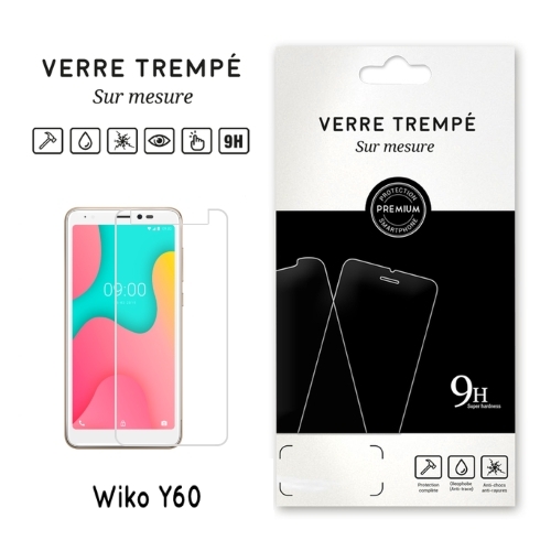 Verre trempe pour Wiko Y60, Transparent