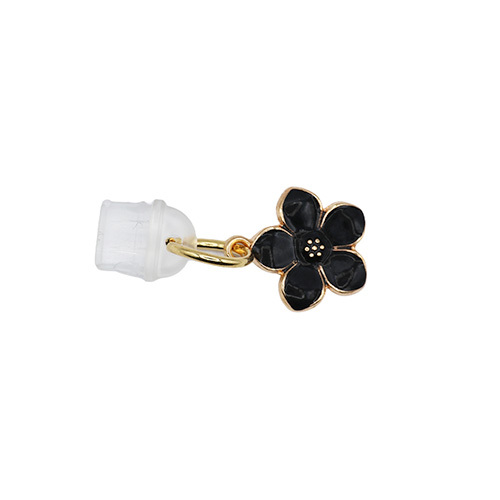Bouchon anti poussiere pour prise USB-C, Fleur Obsidienne