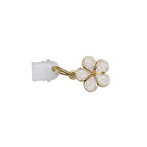 Bouchon anti poussiere pour prise USB-C, Fleur Nacree