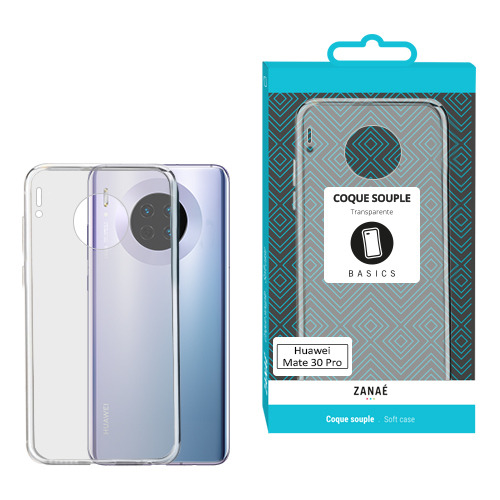 Coque Softgel pour Huawei Mate 30 Pro, Transparent