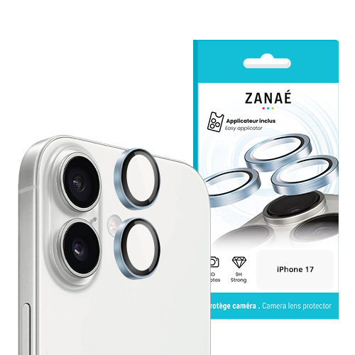 Verres Camera Metalliques Bleu pour iPhone 17