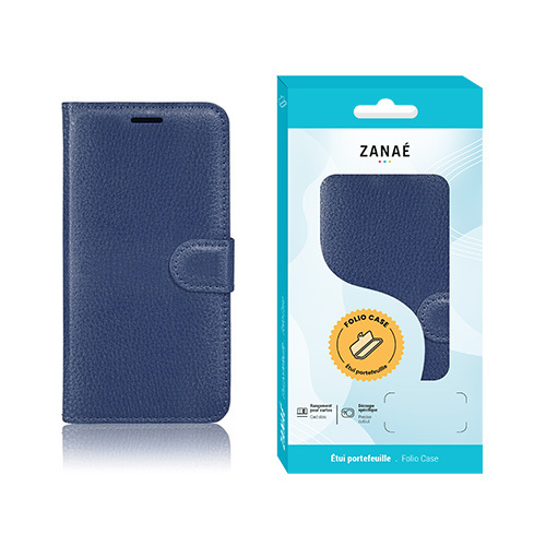 Etui Portefeuille Zanae pour Redmi Note 17 Pro 5G, Marine