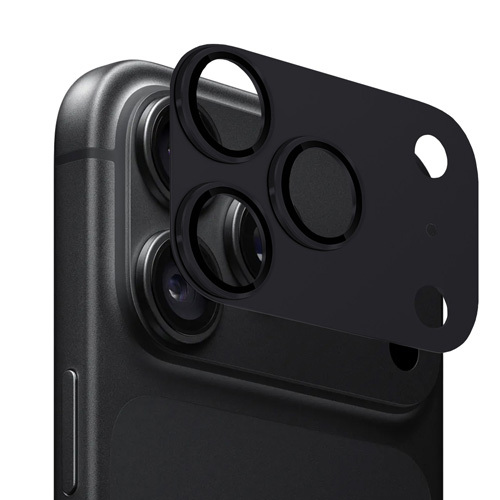 Plaque de protection pour camera iPhone 18 Pro, metal Noir