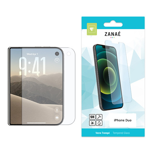 Verre trempe pour iPhone Duo, transparent