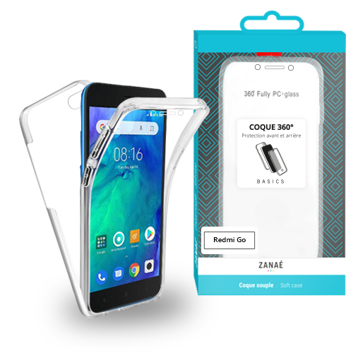 Coque 360 pour Xiaomi Redmi Go, Transparent