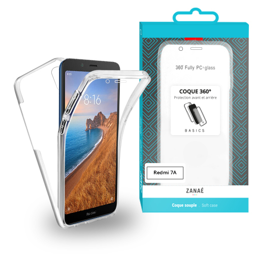 Coque 360 pour Xiaomi Redmi 7A, Transparent