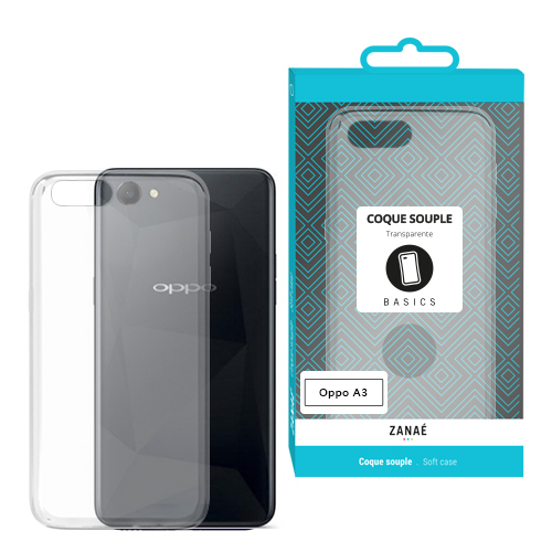 Coque Softgel pour Oppo A3, Transparent
