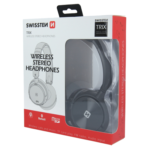 Casque Bluetooth, TRIX, Swissten, Noir