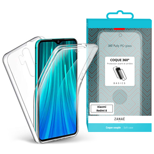 Coque 360 pour Xiaomi Redmi 8 / Redmi 8A, Transparent