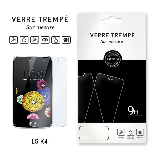 Verre trempe pour LG K4, Transparent