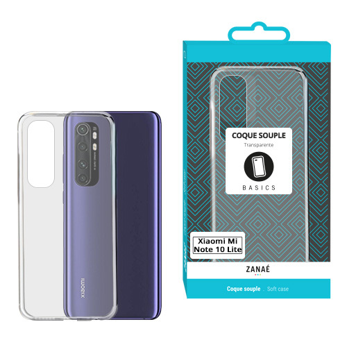 Coque Softgel pour Xiaomi Mi Note 10 Lite, Transparent