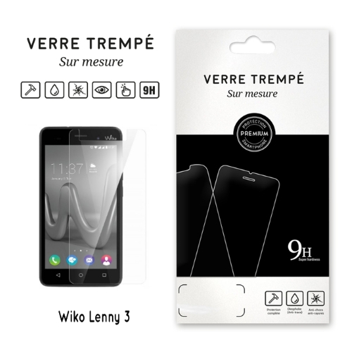 Verre trempe pour Wiko Lenny 3, Transparent