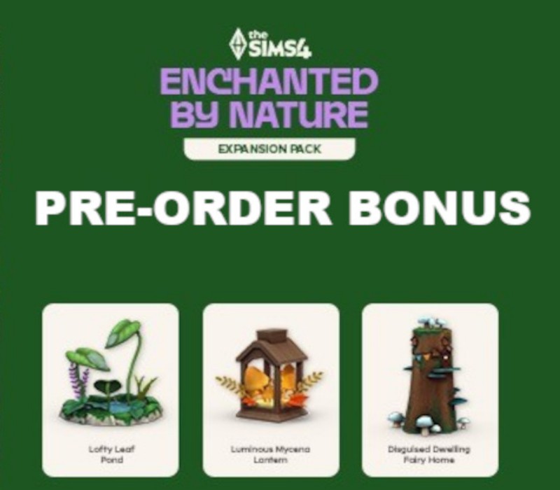 The Sims 4 – Enchanted by Nature – DLC Bonus Précommande EU PC EA App Clé CD