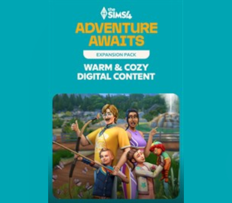 The Sims 4 : Adventure Awaits – Bonus de précommande DLC contenu numérique Warm & Cozy PC EA App Clé CD