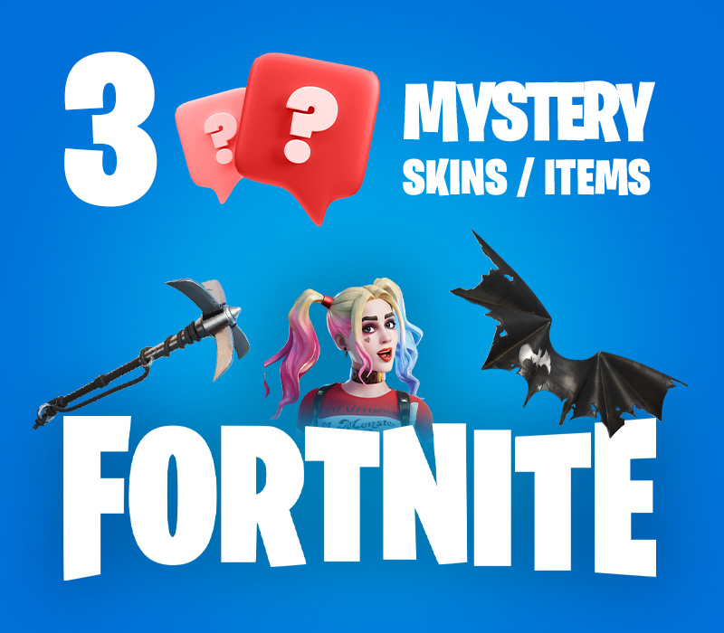 3 skins / objets Fortnite mystère PC Epic Games CD Key
