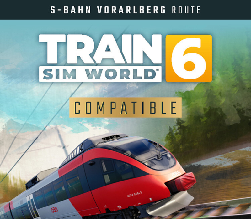 Train Sim World 6 – S-Bahn Vorarlberg : DLC itinéraire Lindau – Bludenz EU XBOX One / Xbox Series X|S / PC Clé CD