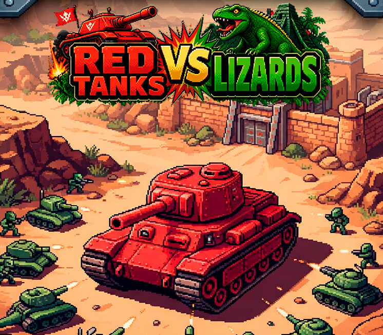 Red Tanks vs Lizard PC Steam CD Key