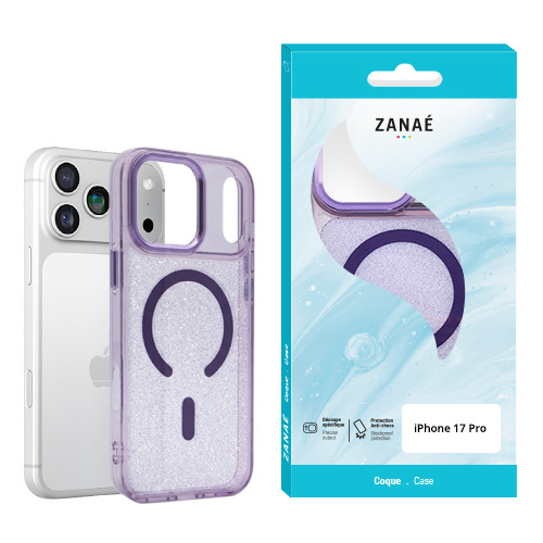 Coque Glow MagSafe pour iPhone 18 Pro / 17 Pro, Violet