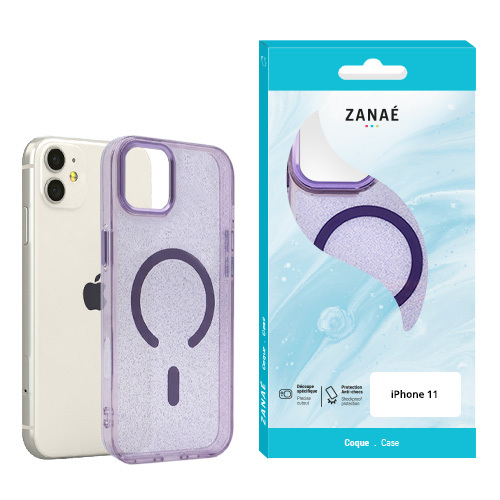 Coque Glow MagSafe pour iPhone 11, Violet