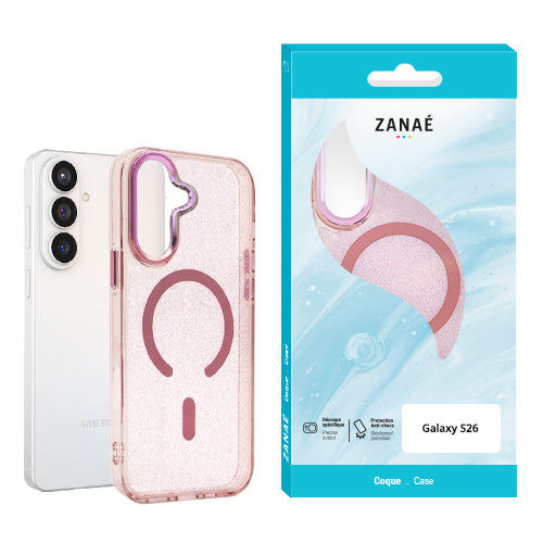 Coque Glow MagSafe pour Galaxy S26, Rose