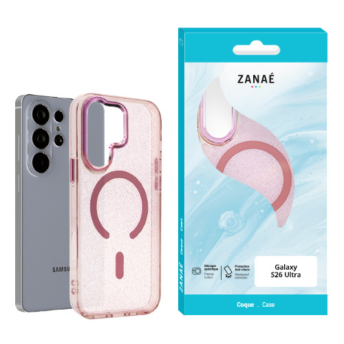 Coque Glow MagSafe pour Galaxy S26 Ultra, Rose