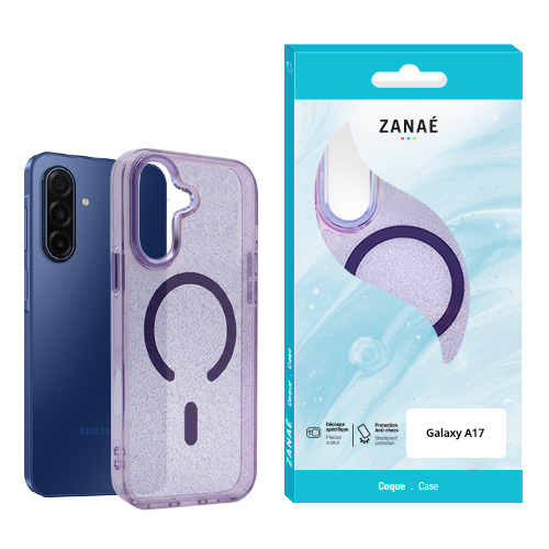 Coque Glow MagSafe pour Galaxy A17, Violet
