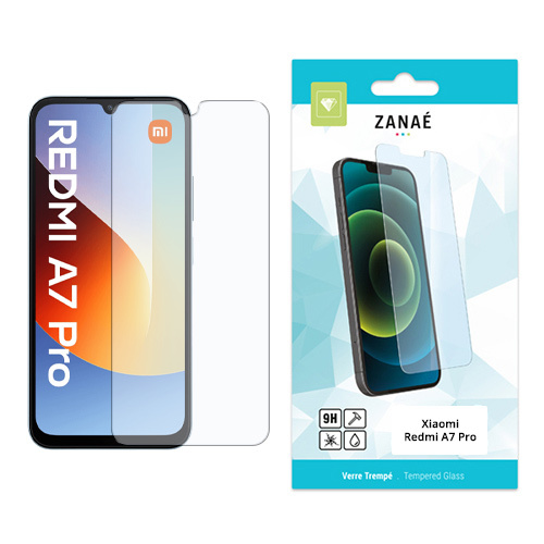 Verre trempe pour Redmi A7 Pro, transparent