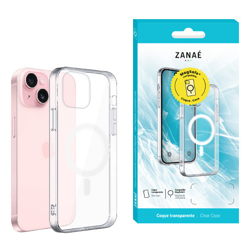 Coque Essentielle MagSafe pour iPhone 13 mini/ 12 mini, Transparent