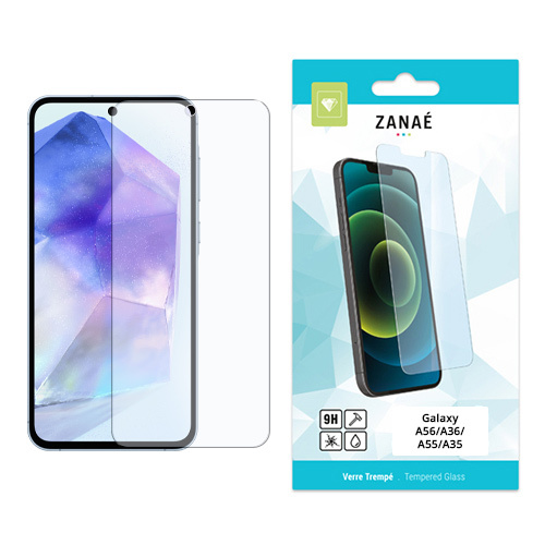 Verre trempe pour Galaxy A56/55/37/36/35/27/S26 FE/S25 FE/S24 FE, Transparent