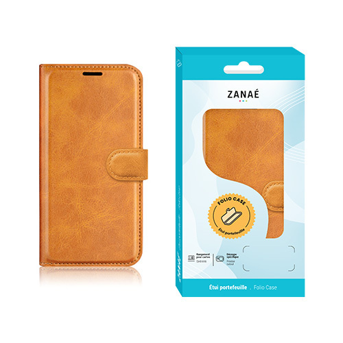 Portefeuille Zanae Columbia pour Galaxy A27, Moutarde