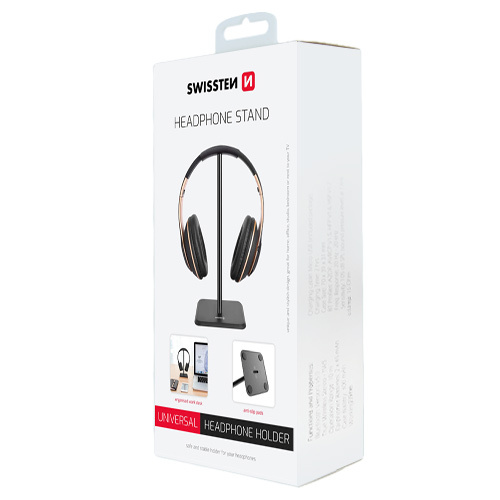 Support casque Swissten, Noir
