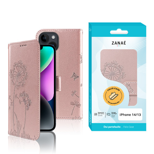 Étui Blowball pour iPhone 14 / 13, Rose