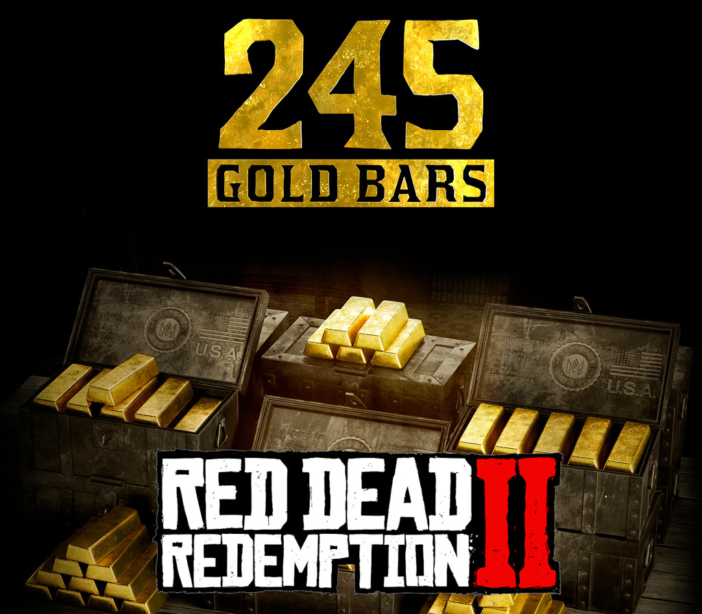 Red Dead Redemption 2 Online – 245 Gold Bars Clé CD XBOX One
