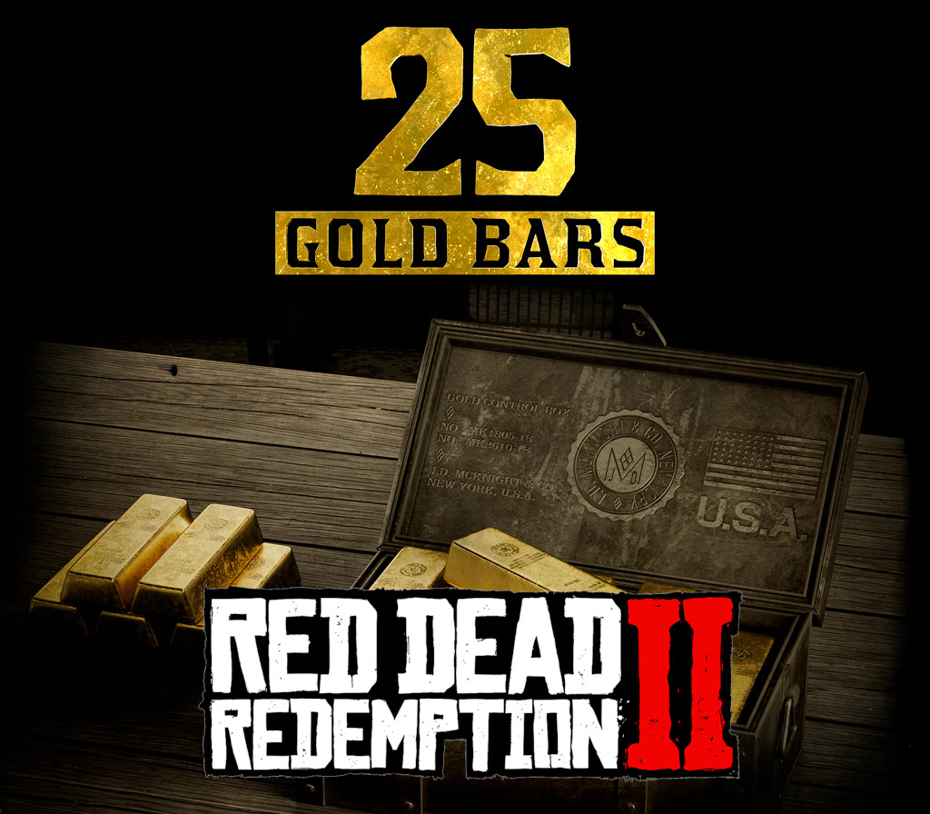 Red Dead Redemption 2 Online – 25 Gold Bars XBOX One CD Key