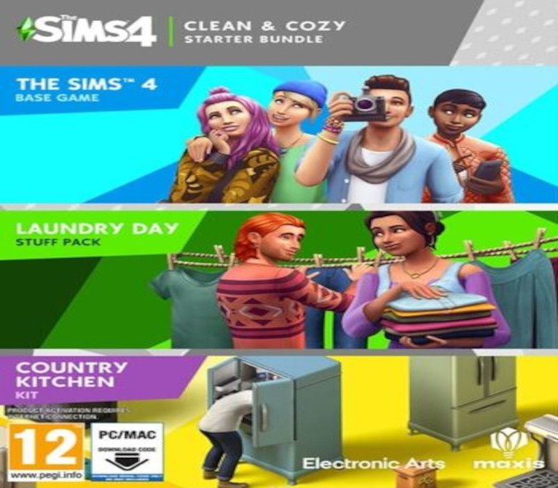 The Sims 4 – Clean & Cozy Starter Bundle EU EA App Clé CD