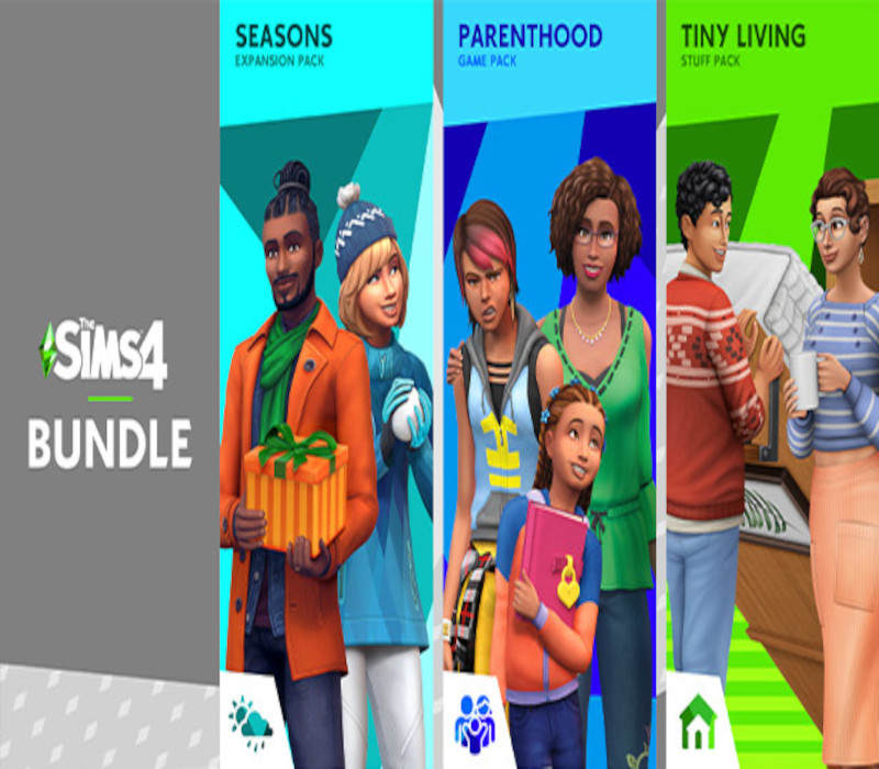 The Sims 4 – Seasons + Parenthood + Tiny Living Stuff DLC Bundle PC EA App CD Key