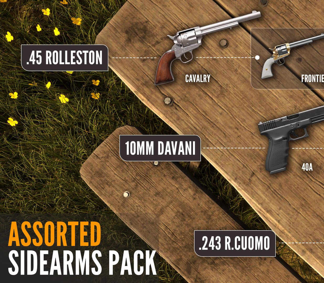 theHunter: Call of the Wild – Assorted Sidearms Pack DLC PC Steam CD Key (valide jusqu&rsquo;en mars 2027)