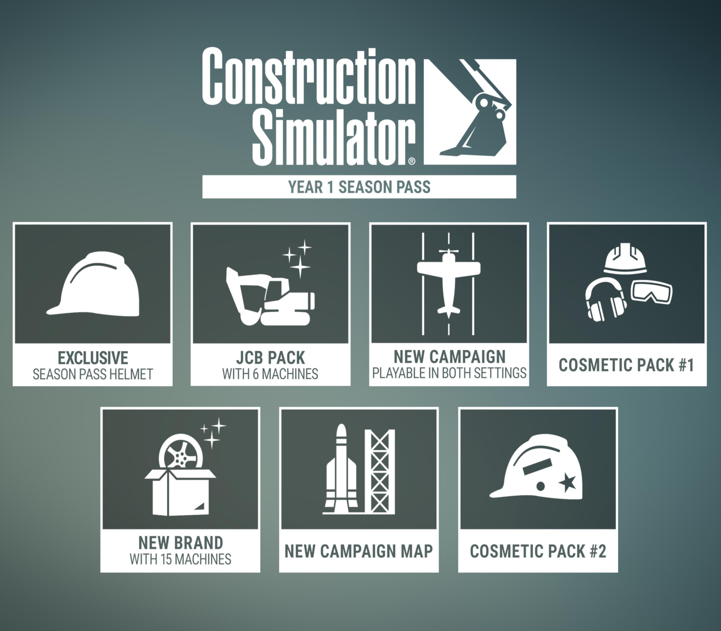 Construction Simulator – Year 1 Season Pass DLC EU Xbox One / Xbox Series X|S / PC Clé CD