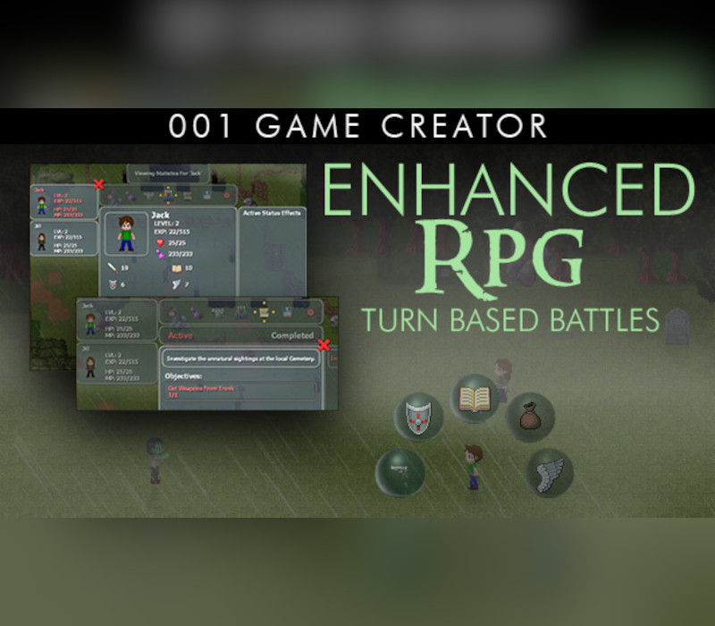 001 Game Creator – Enhanced RPG (Combats au tour par tour) DLC Steam CD Key