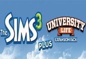 The Sims 3 + University Life DLC Clé EA App